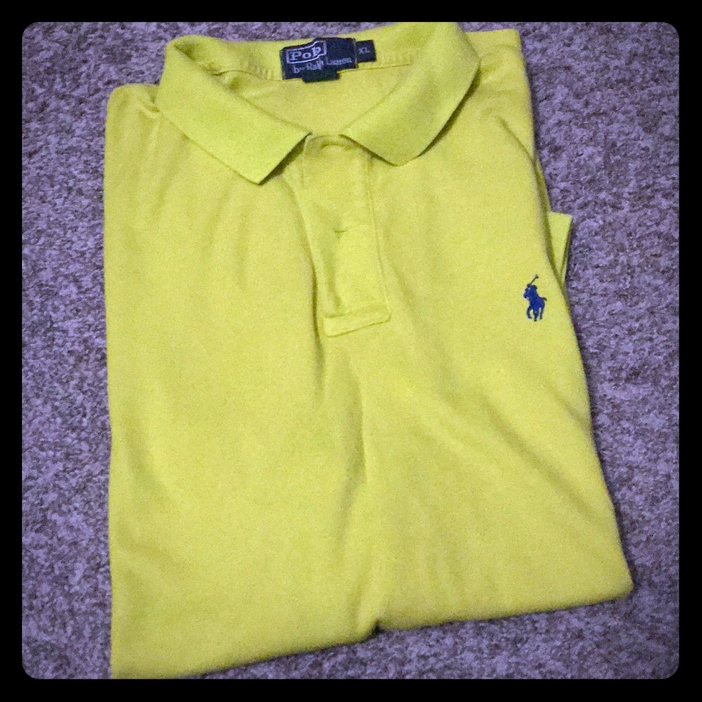 Bright yellow polo